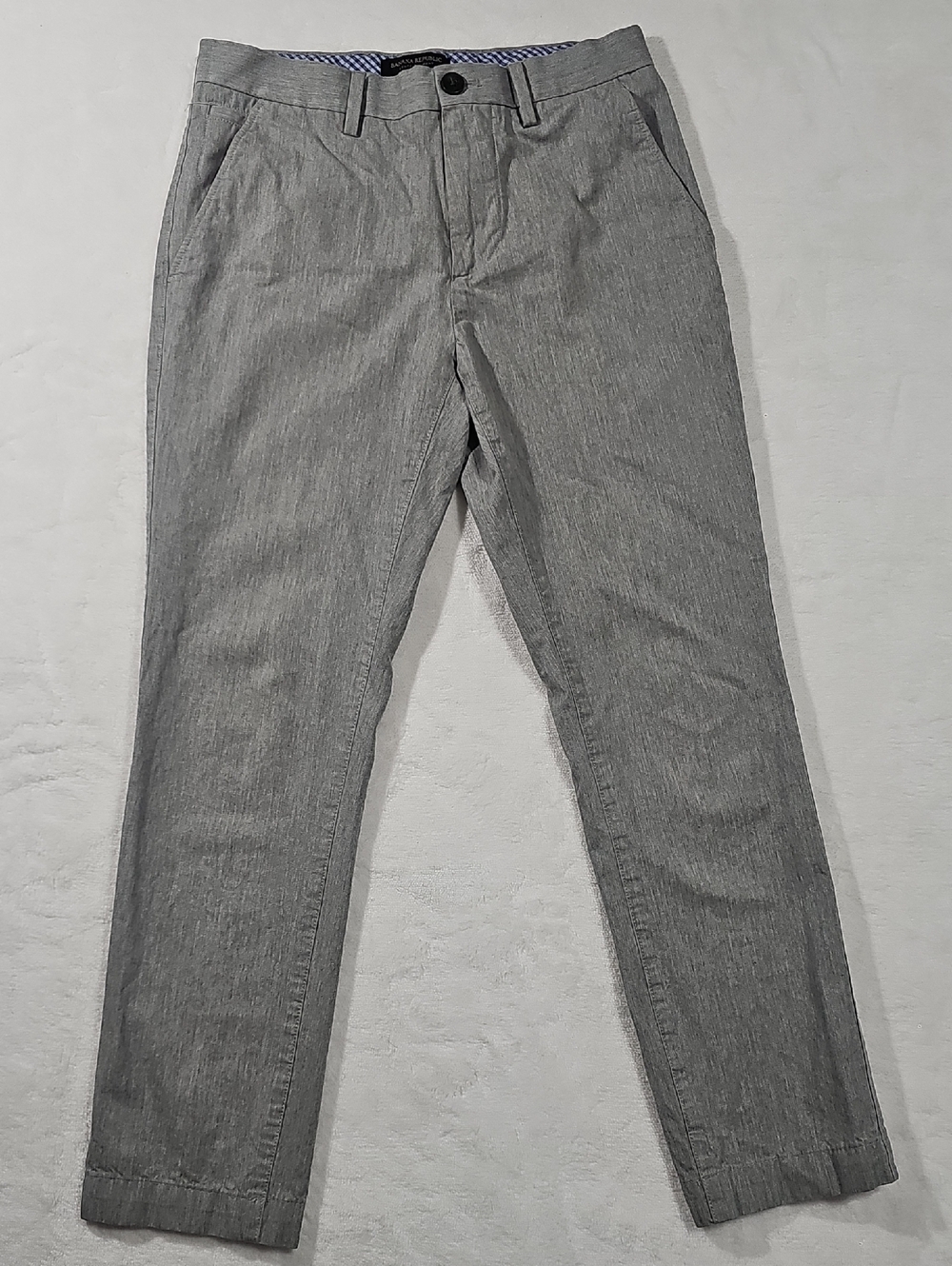 Banana Republic Gray Pants with Navy & White Check Length See Pics Mesaurments